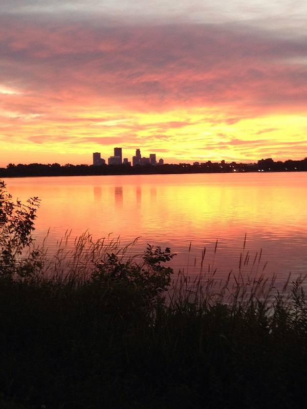 Sunrise over Lake Calhoun
