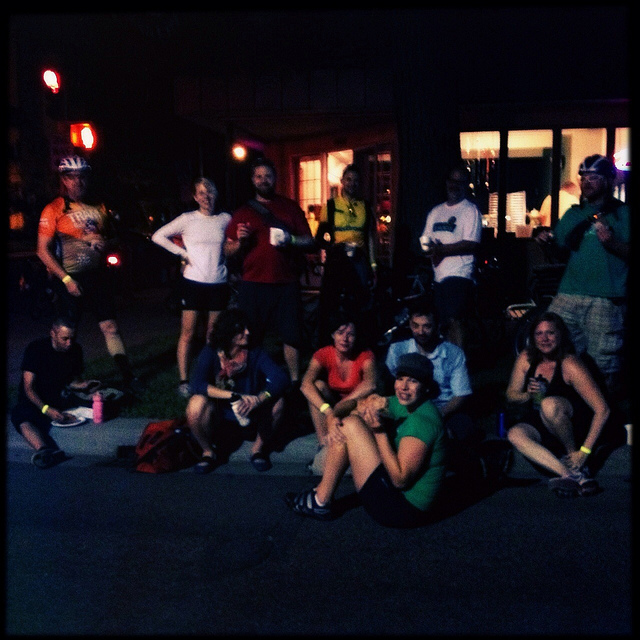 Bicycling group sans a couple members